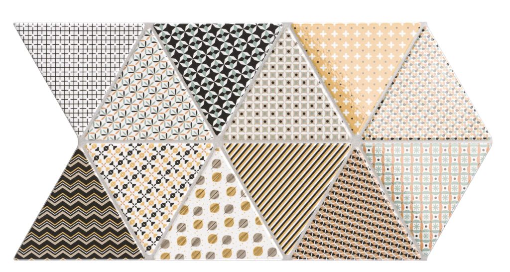 TRIANGLE GLOSSY PATCHWORK